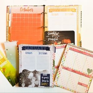 Mini 3 Ring Binder 24 Month Undated Planner Pages